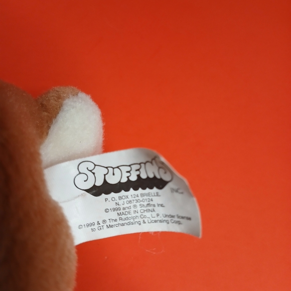 Vintage 1999 Stuffins Inc ,Rudolph the red nose reindeer stffed plush,lot of two - Picture 7 of 8